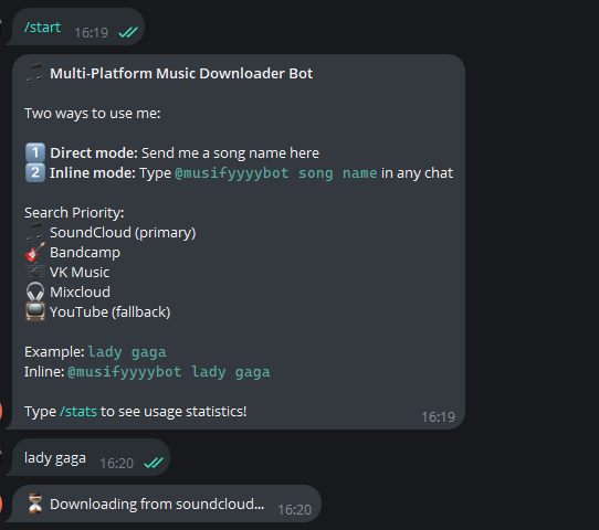 Musifyyy Bot Search Results